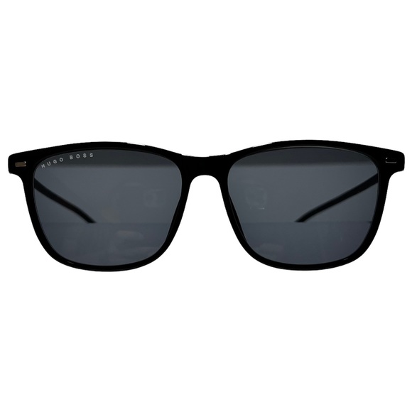NWT! BOSS Hugo Boss Black/Gray Soft Square Polarized Unisex Sunglasses NWT - Picture 13 of 13